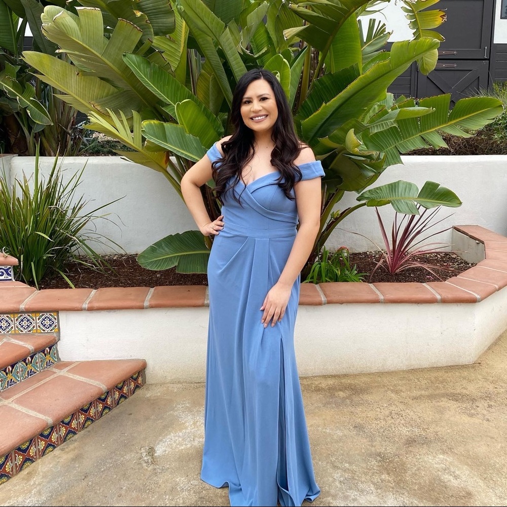 David’s Bridal blue gown /bridesmaids dress